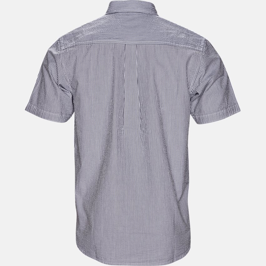 Carhartt WIP Shirts S/S ALDER SHIRT I024136 STONE BLUE/WHI